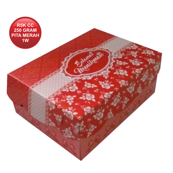 R5K CETAK COATED 250 PITA MERAH 1W